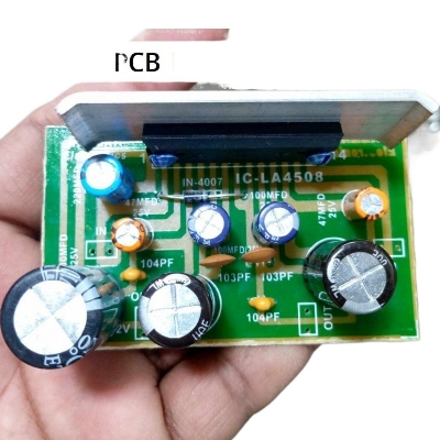 Picture of Small Board INDIAN PCB LA4508 Amplifier Circuit Board 8W Amplifier Circuit For 8W Speaker LA4508 Amplifier Board Mono Amplifiers Power 9-12V LA4508 Subwoofer Audio Amplifier Circuit