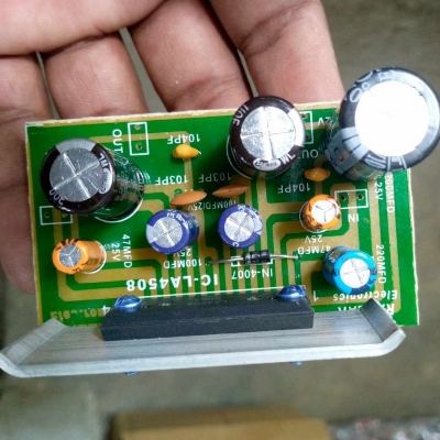 Picture of Small Board INDIAN PCB LA4508 Amplifier Circuit Board 8W Amplifier Circuit For 8W Speaker LA4508 Amplifier Board Mono Amplifiers Power 9-12V LA4508 Subwoofer Audio Amplifier Circuit