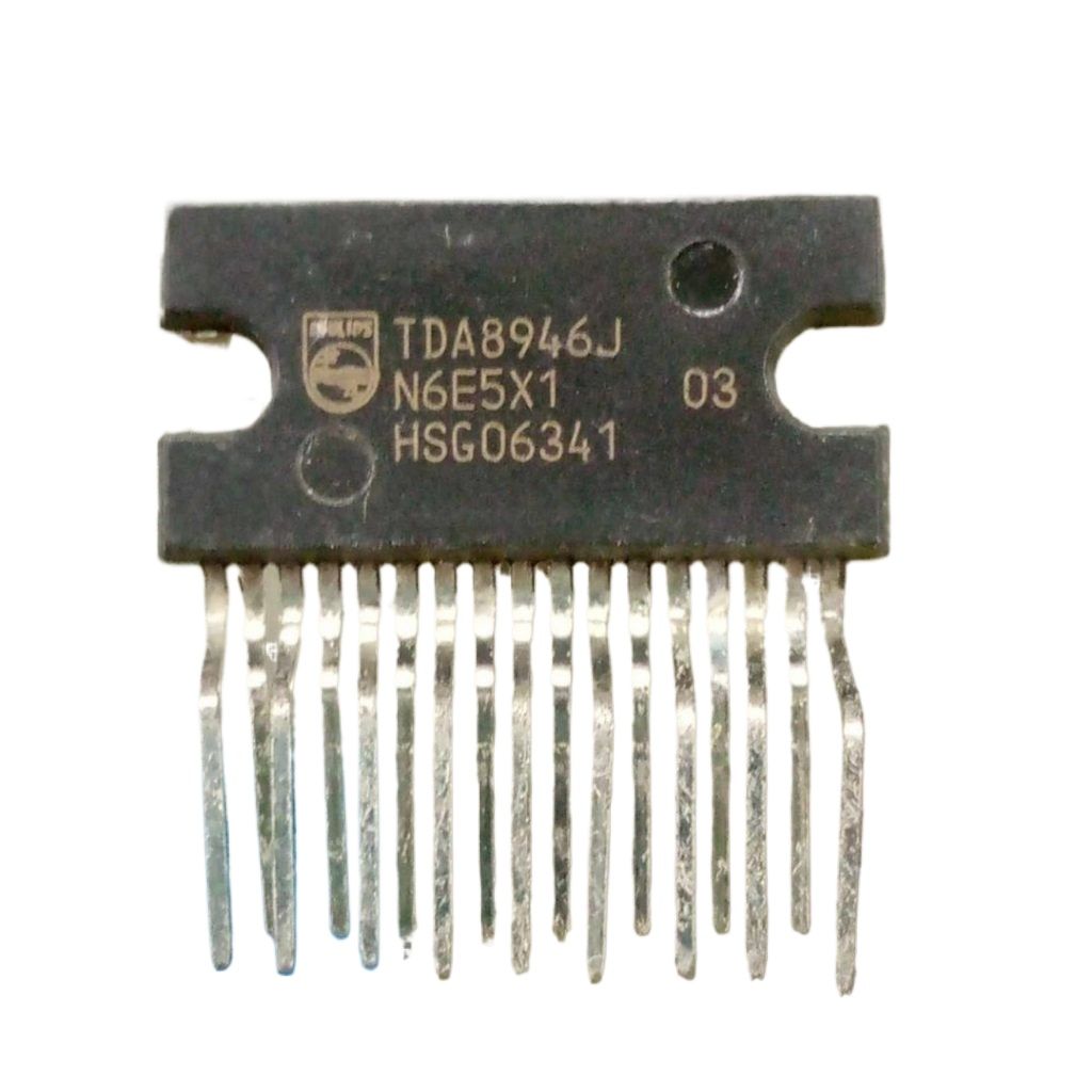 Picture of ORIGINAL TDA8946 IC TDA8946 Amplifier IC DIP 17 Pin 2 Channel Stereo Audio AMP 2x15W TDA8946 Audio Amplifier IC For 15W Speaker 2 Pin Leads TDA8946 Audio IC