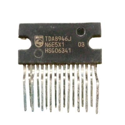 Picture of ORIGINAL TDA8946 IC TDA8946 Amplifier IC DIP 17 Pin 2 Channel Stereo Audio AMP 2x15W TDA8946 Audio Amplifier IC For 15W Speaker 2 Pin Leads TDA8946 Audio IC