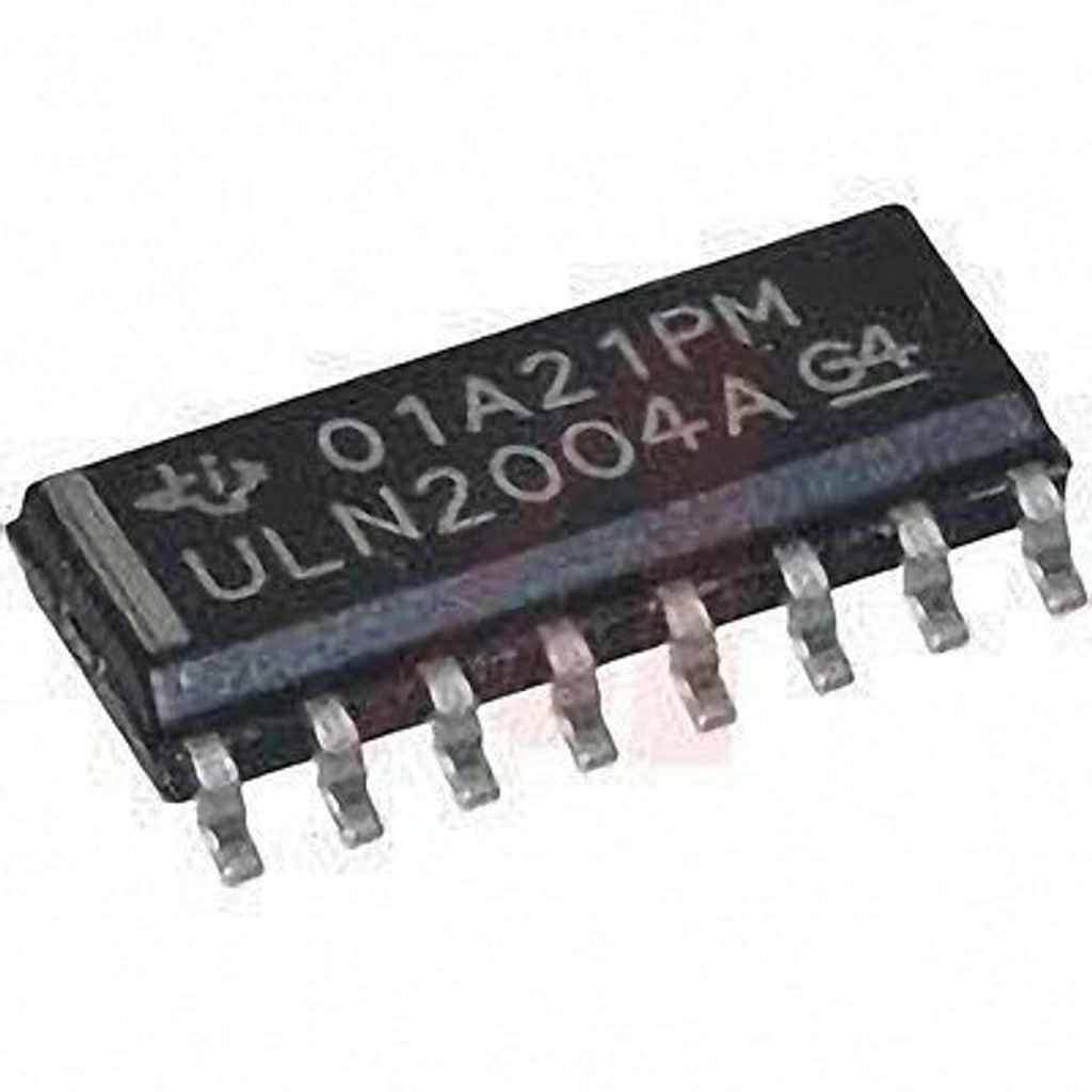 Picture of SMD IC ULN2004 Transistor IC Array DIP-16 16 Pin SMD Leads Dual In Line Package Chip ULN2004 IC 2004 IC