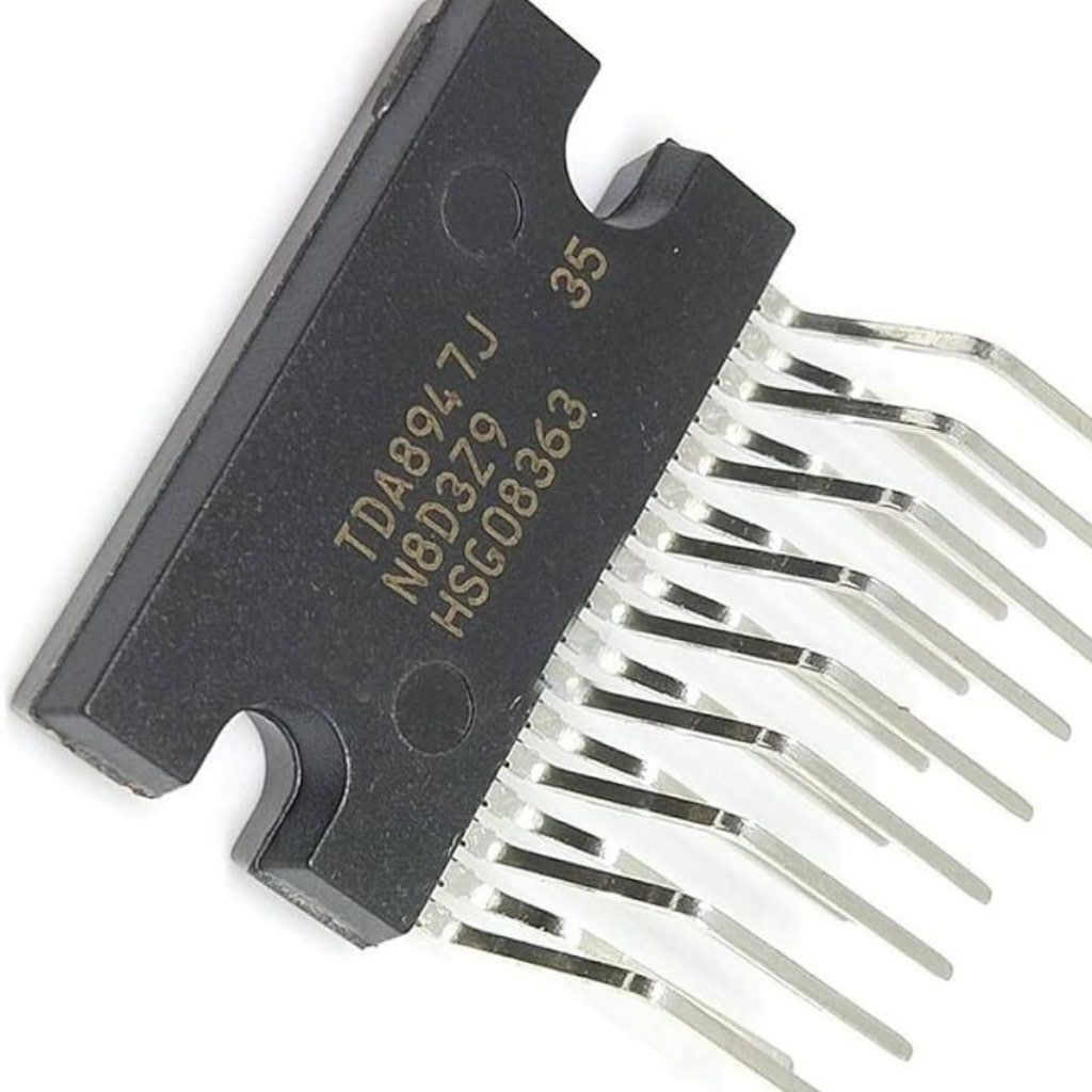 Picture of ORIGINAL TDA8947 IC TDA8947 Amplifier IC DIP 17 Pin 2 Channel Stereo Audio AMP 2x15W TDA8947 Audio Amplifier IC For 15W Speaker 2 Pin Leads TDA8947 Audio IC