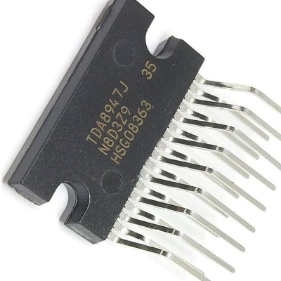 Picture of ORIGINAL TDA8947 IC TDA8947 Amplifier IC DIP 17 Pin 2 Channel Stereo Audio AMP 2x15W TDA8947 Audio Amplifier IC For 15W Speaker 2 Pin Leads TDA8947 Audio IC