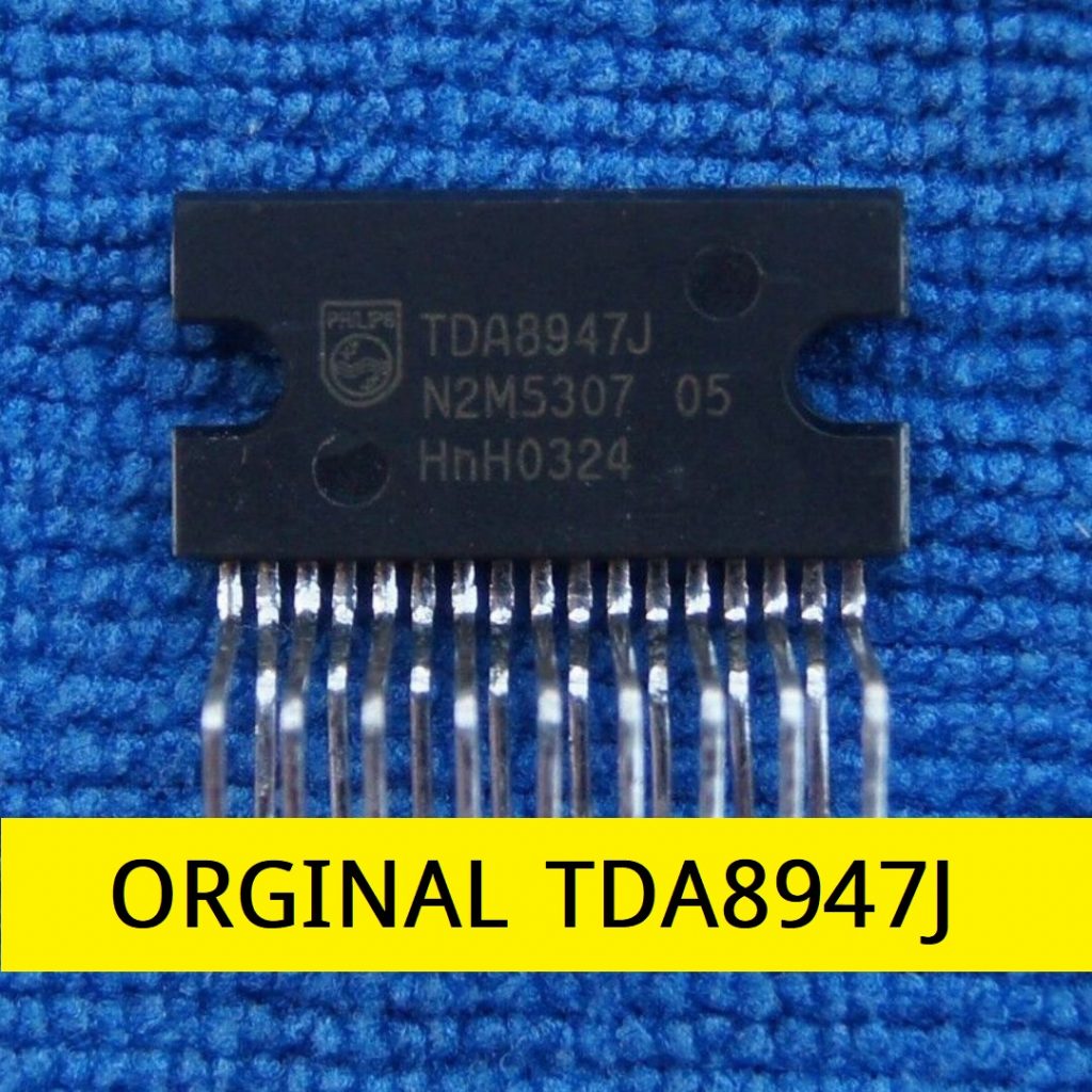 Picture of ORIGINAL TDA8947 IC TDA8947 Amplifier IC DIP 17 Pin 2 Channel Stereo Audio AMP 2x15W TDA8947 Audio Amplifier IC For 15W Speaker 2 Pin Leads TDA8947 Audio IC