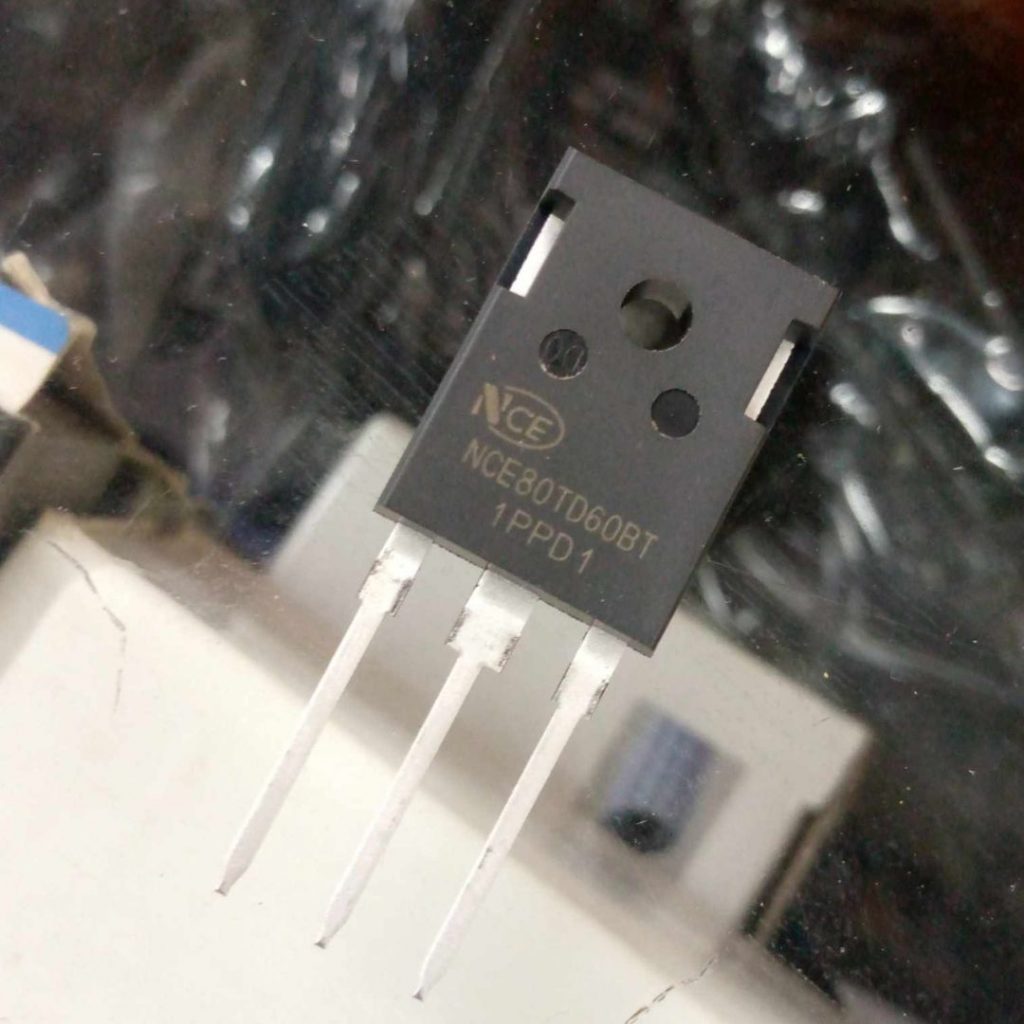 Picture of NCE80TD60BT IGBT NCE80TD60 80TD60 IGBT 80A 600V IGBT Transistor TO-247 Switching Power N-Channel Transistor NCE80TD60BT IC 3 Pin Leads MOSFET