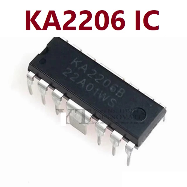Picture of 2Pcs - KA2206 Amplifier IC KA2206B DIP12 Dual Audio Power Amplifier DIP-12 Audio Amplifier Speaker Power 2-Channel KA2206 Audio Power Amplifier Chip 12 Pin Leads KA2206 IC