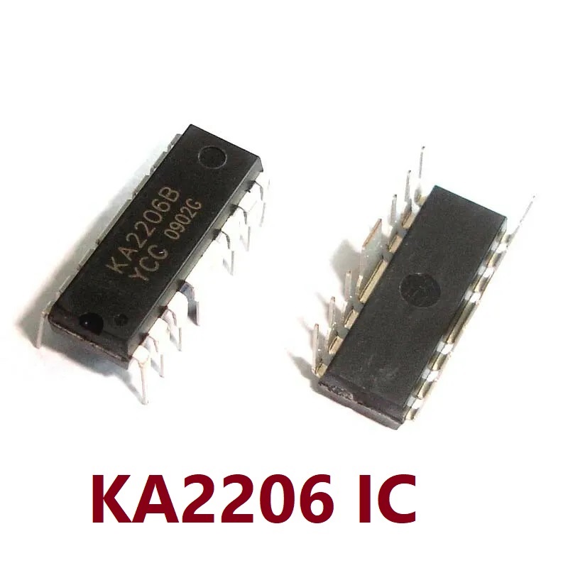 Picture of 2Pcs - KA2206 Amplifier IC KA2206B DIP12 Dual Audio Power Amplifier DIP-12 Audio Amplifier Speaker Power 2-Channel KA2206 Audio Power Amplifier Chip 12 Pin Leads KA2206 IC
