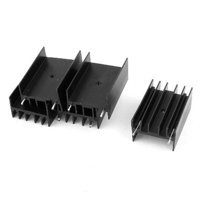 Picture of 5Pcs - BLACK 35mm Aluminum Heat Sink 35x23x15mm Voltage Regulator Heatsinks Heat Diffuse Cooling For MOSFET Transistors Heatsinks For Voltage Regulator IC