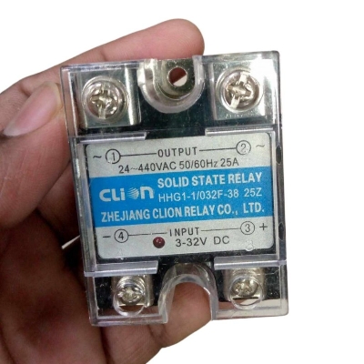 Picture of 25A Single Phase Solid State Relay INPUT 3-32VDC OUTPUT 24-440VDC DC-AC SSR Voltage Regulator RELAY 25A  Solid State Relay Switches Voltage Regulator Adapters