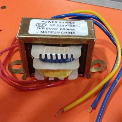 Picture of 9V 600mAh Transformer Power Supply 600mAh Transformer Charger Adapters 220V To 9V Transformers 9-0-9V 600mAh AC To DC Transformer 9 0 9V Step Down Transformers Adapders