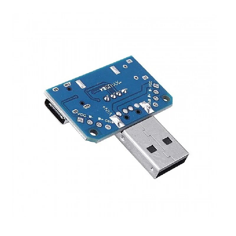 Picture of XY-USB4 USB Adapters Male To Female Micro Type-C 4P 2.54mm USB4 Module Converter 4 In 1 USB Adapters Board 5V USB Male To Female Distribution Board Head USB Male To Type C To Micro USB To 2.54mm 4P USB Converter Adapters