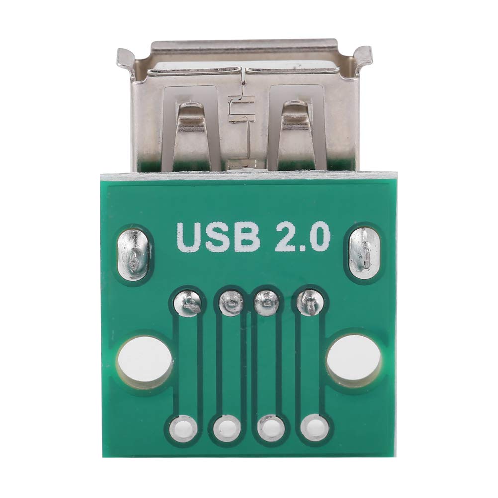 Picture of 4 Pin FEMALE USB Breakout Board 4P USB Female Breakout Board USB 2.0 Mother Seat To DIP 4 Pin USB Type A USB Female Socket Breakout Board 2.54mm Pitch Adapters