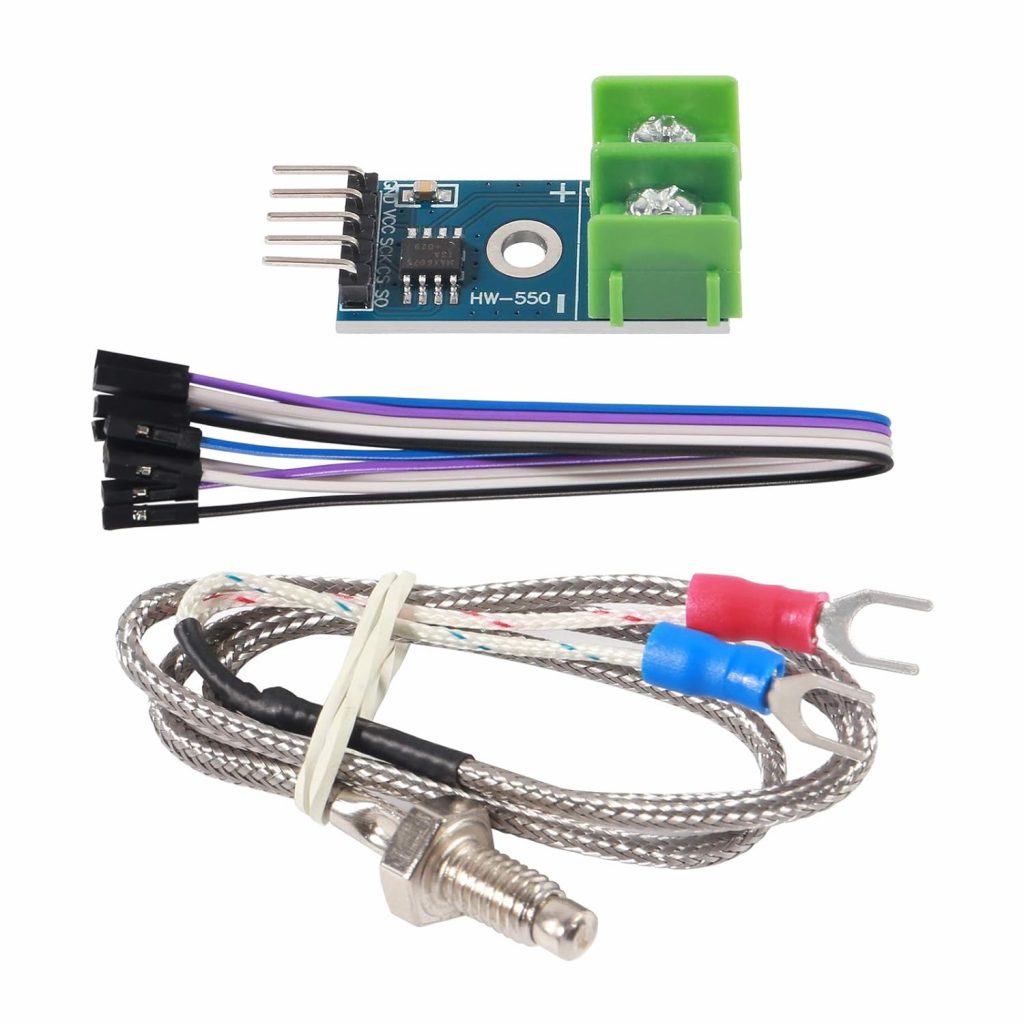 Picture of MAX6675 Circuit DC 3-5V MAX6675 Module With K Type Thermocouple Temperature Sensor Thermocouple Sensor MAX6675 Module + K Type Thermocouple Sensor With Cables
