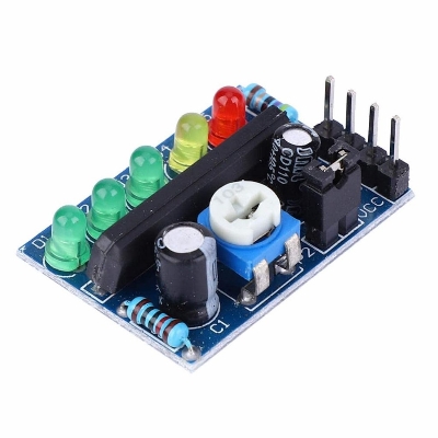 Picture of KA2284 Power & Audio Level Indicator Module KA2284 Power Level Indicator Module KA2284 Sound Level Indicator 3.5V-12V LED Battery Indicator Adapters