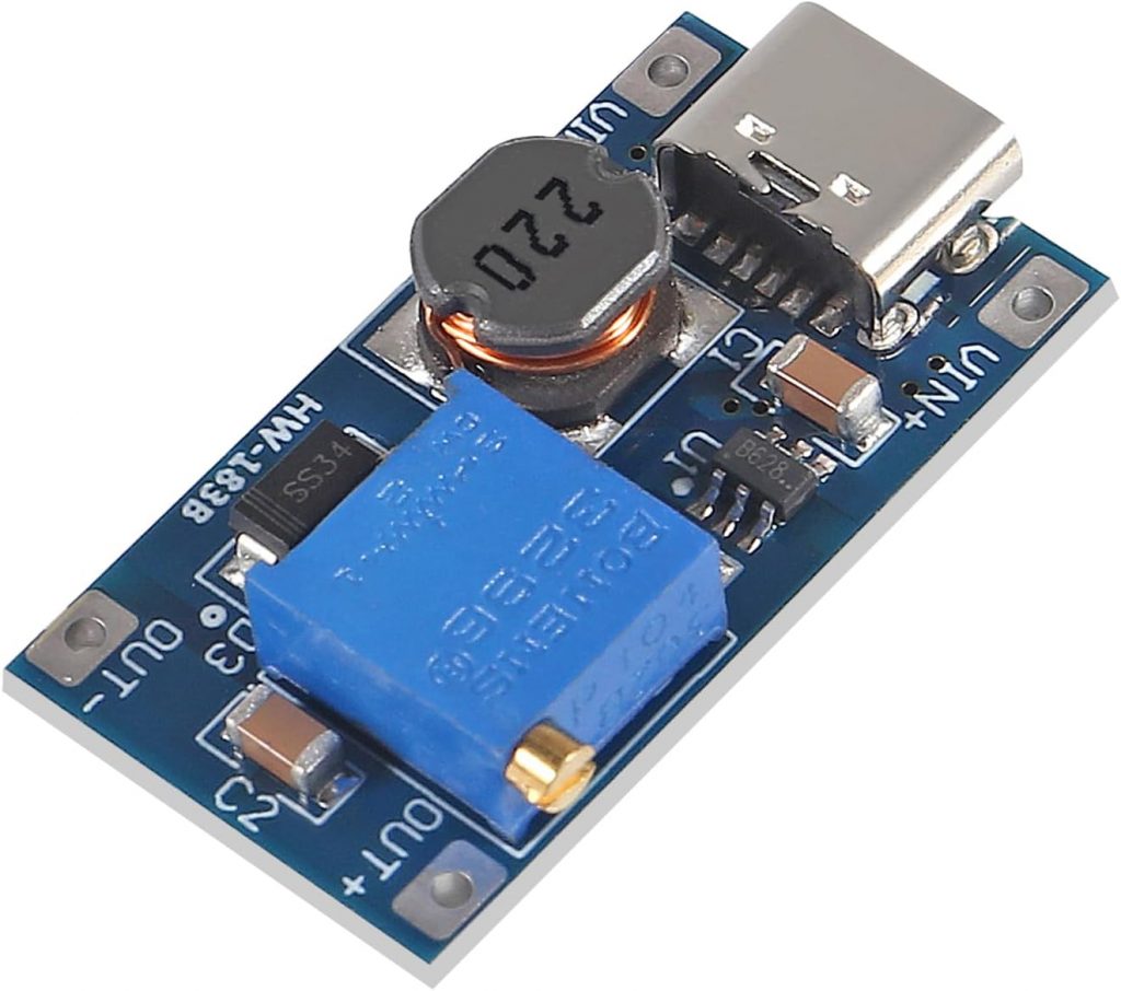 Picture of TYPE-C Interface MT3608 Type C Module MT3608 Step Up Module Adapters MT3608 Boost Converter 2V-24V To 5V-28V 2A DC Adjustable Voltage Regulator MT3608 Module Adapters
