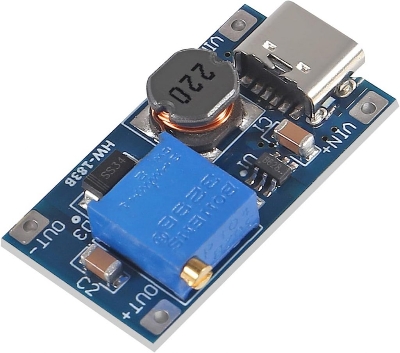Picture of TYPE-C Interface MT3608 Type C Module MT3608 Step Up Module Adapters MT3608 Boost Converter 2V-24V To 5V-28V 2A DC Adjustable Voltage Regulator MT3608 Module Adapters