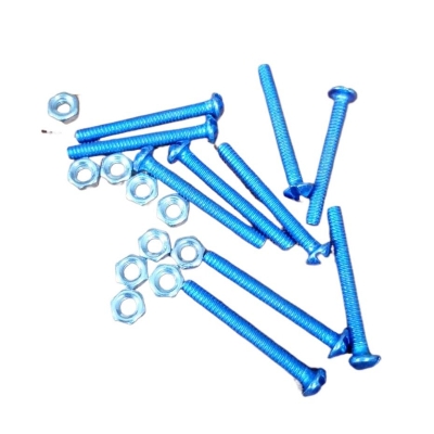 Picture of 12Pcs – 25mm Long Screws Stainless Steel 25x2mm 1 Inch SS Coating Chipboard Screws Flat Head Self Tapping Minus Hardware Electronic Transformer Screws Tools With Bolt 1 Inch Long Screws