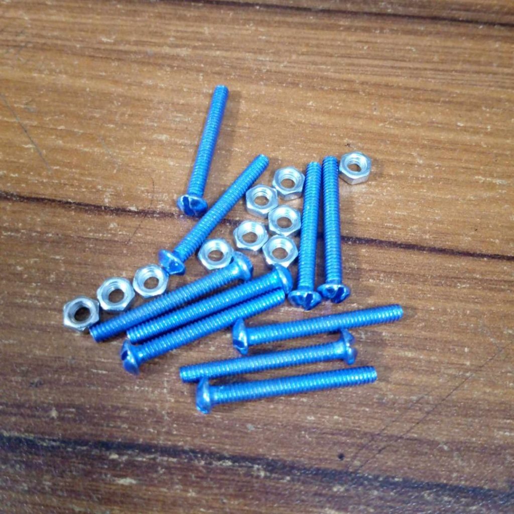 Picture of 12Pcs – 25mm Long Screws Stainless Steel 25x2mm 1 Inch SS Coating Chipboard Screws Flat Head Self Tapping Minus Hardware Electronic Transformer Screws Tools With Bolt 1 Inch Long Screws