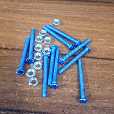 Picture of 12Pcs – 25mm Long Screws Stainless Steel 25x2mm 1 Inch SS Coating Chipboard Screws Flat Head Self Tapping Minus Hardware Electronic Transformer Screws Tools With Bolt 1 Inch Long Screws