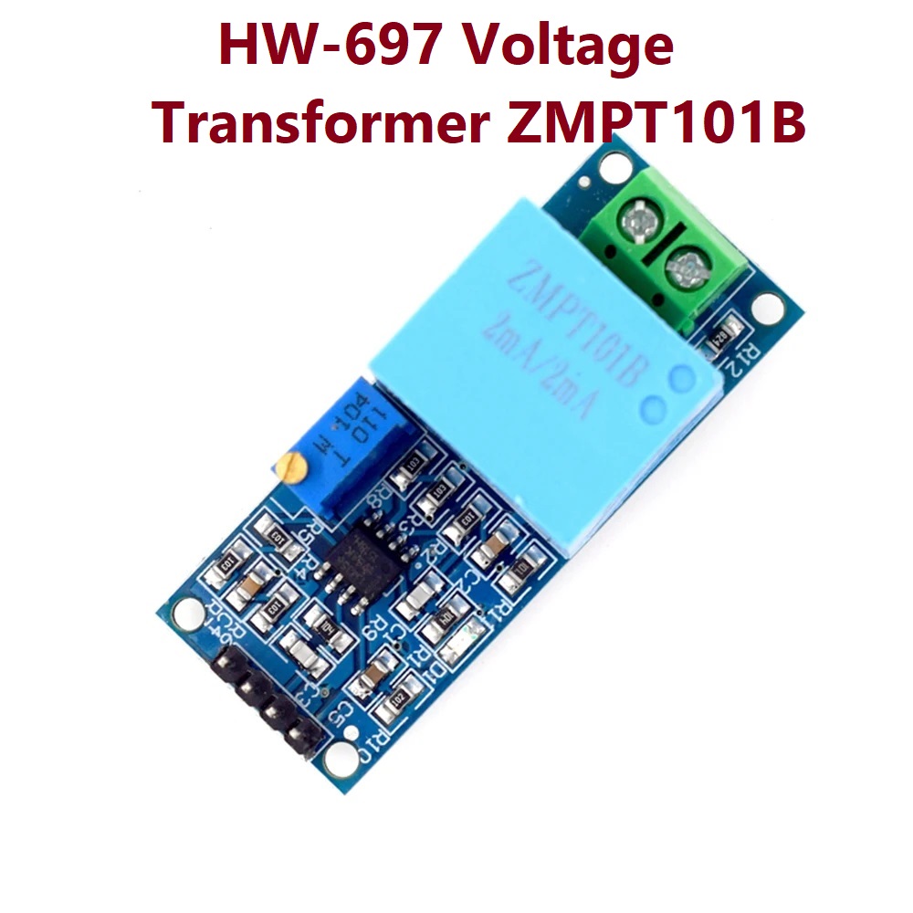 Picture of HW-697 Voltage Transformer ZMPT101B Active Output AC Voltage Sensor Board 5-30V Output Voltage Sensor Signal Acquisition Board For Household Appliances AC Voltage Transformer