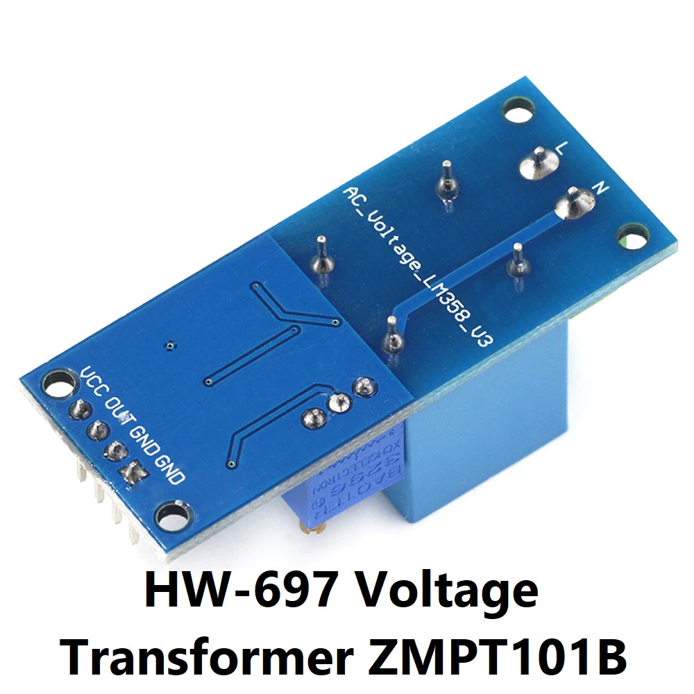 Picture of HW-697 Voltage Transformer ZMPT101B Active Output AC Voltage Sensor Board 5-30V Output Voltage Sensor Signal Acquisition Board For Household Appliances AC Voltage Transformer