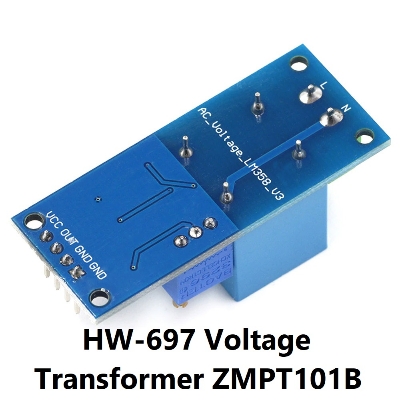 Picture of HW-697 Voltage Transformer ZMPT101B Active Output AC Voltage Sensor Board 5-30V Output Voltage Sensor Signal Acquisition Board For Household Appliances AC Voltage Transformer