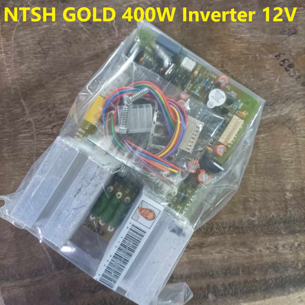 Picture of NTSH GOLD 400W Inverter Kit INDIAN 12V Inverter DC 12V To AC 220V 400W Output IPS Inverter Kit Adapters With MOSFET Technology 12V IPS Circuit Total 6 MOSFET Board 400W IPS Board