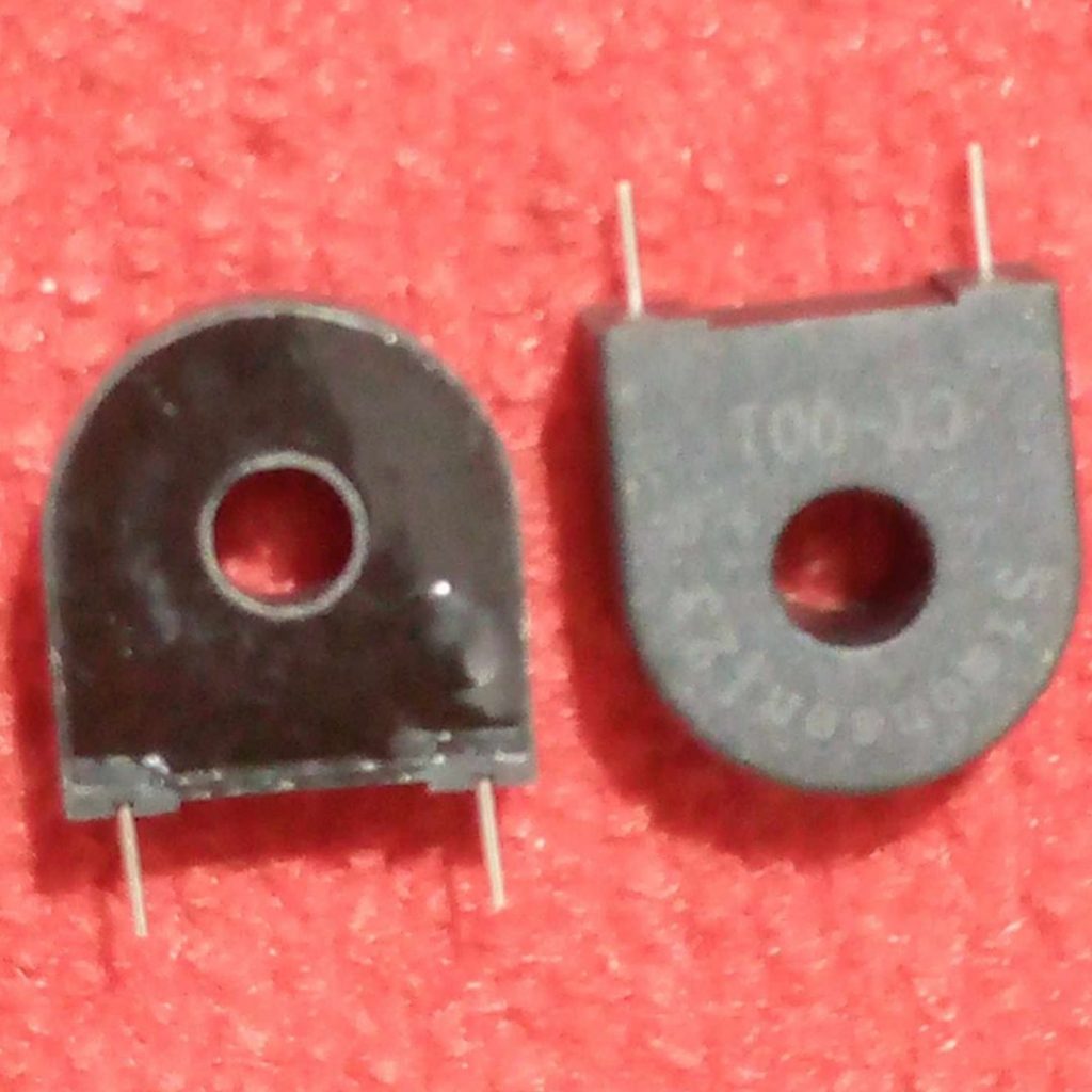 Picture of CT-001 Current Transformer PCB Mounting Coil CT AC Current Transformer CT 001 AUTO TRANSFORMER TOROIDAL Current Transformer Adapters 2 Pin Leads CT Coil
