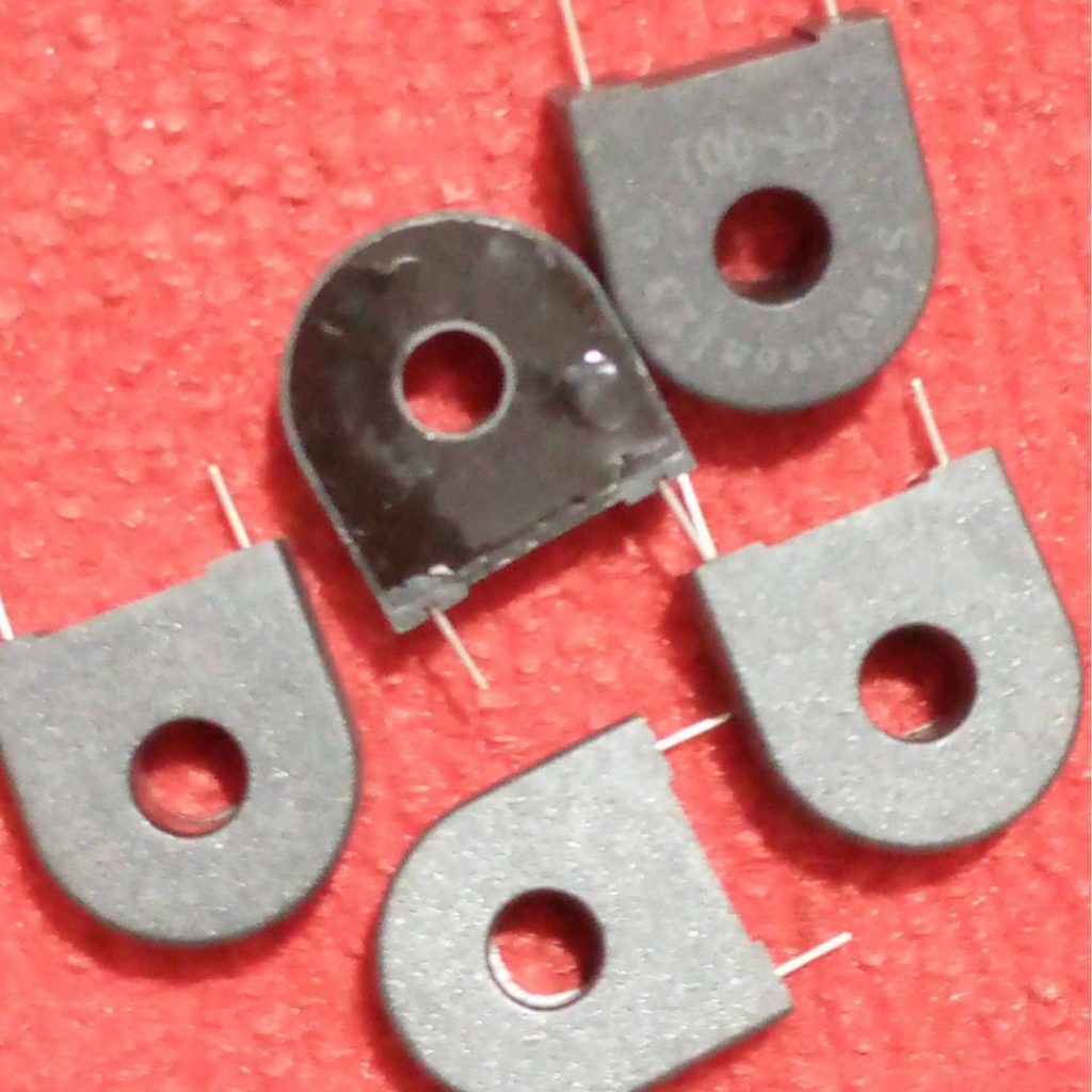 Picture of CT-001 Current Transformer PCB Mounting Coil CT AC Current Transformer CT 001 AUTO TRANSFORMER TOROIDAL Current Transformer Adapters 2 Pin Leads CT Coil