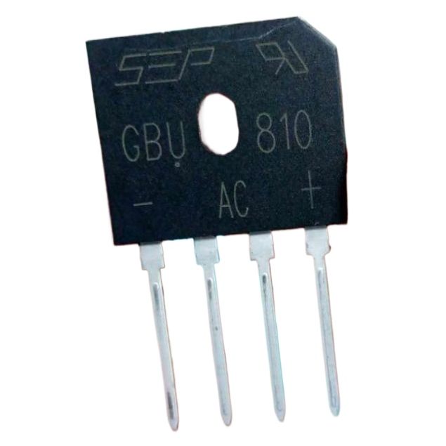 Picture of 3Pcs - GBU810 AC Bridge Rectifier Diode 1000V 8A GBU810 Bridge Rectifiers IC Diode 4 Pin Leads 8A Diode GBU810 Diode GBU810 Rectifiers