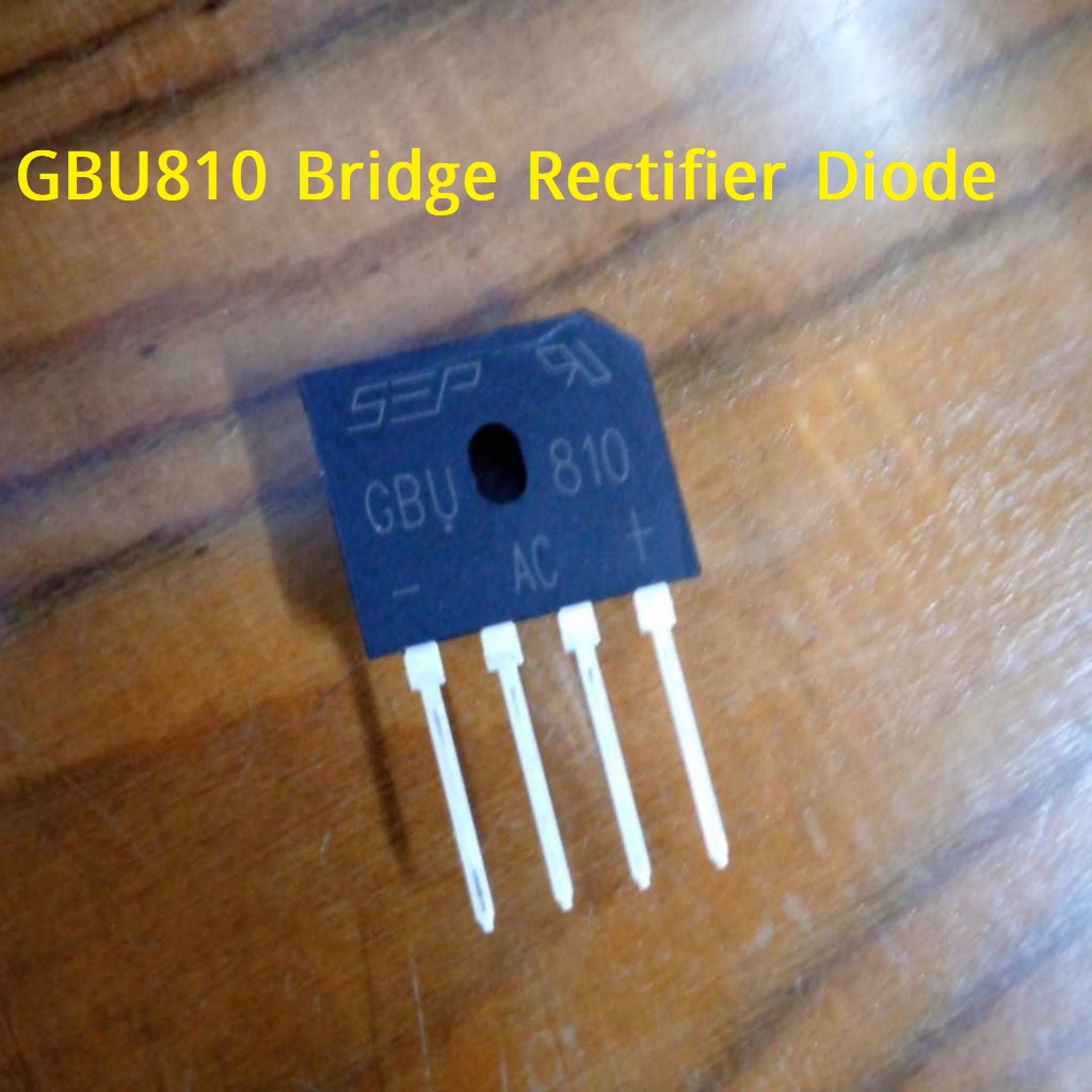 Picture of 3Pcs - GBU810 AC Bridge Rectifier Diode 1000V 8A GBU810 Bridge Rectifiers IC Diode 4 Pin Leads 8A Diode GBU810 Diode GBU810 Rectifiers