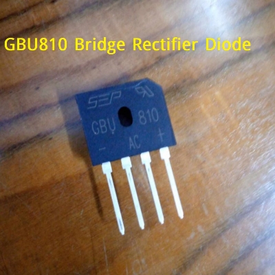 Picture of 3Pcs - GBU810 AC Bridge Rectifier Diode 1000V 8A GBU810 Bridge Rectifiers IC Diode 4 Pin Leads 8A Diode GBU810 Diode GBU810 Rectifiers