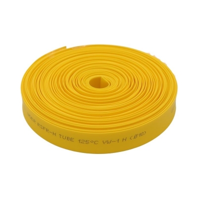 Picture of 2 Gauge - YELLOW 10mm Heat Shrink Tube 10mm Yellow Heatshrink Tube Shrinkable Wrap Wire Cables 10mm Heatshrink Tube 10mm Heat Tube For Cables Connector Repairs