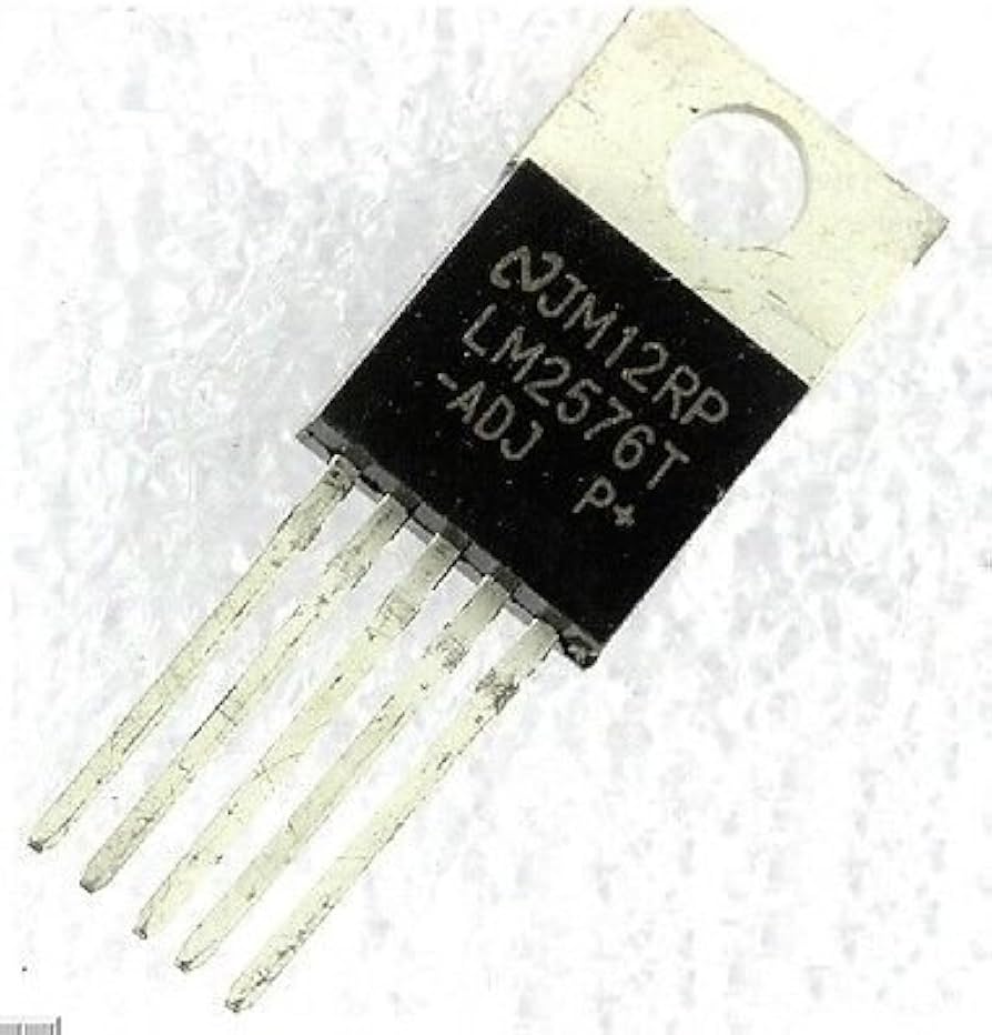 Picture of LM2576 IC A CLASS FIXED 12V LM2576 IC 12V LM2576 Fixed 12V 3A Voltage Regulator Buck Regulator IC Step Down Voltage Regulator IC 5 Pin Leads TO-220-5 Package 12V LM2576
