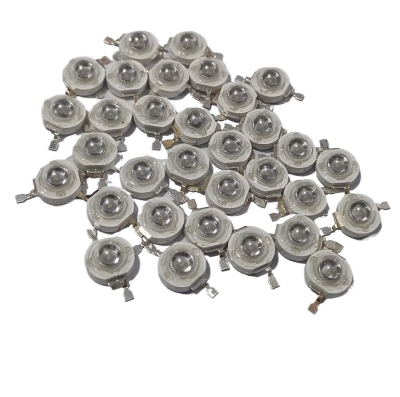 Picture of 50Pcs - RED 8mm Diameter RED Color 3W 3.7V Ultra Bright Red LED 3W COB LED SMD Chip 3.7V LED Light Bulbs Red Light 3W 3.7V COB LED Light RED COB Light