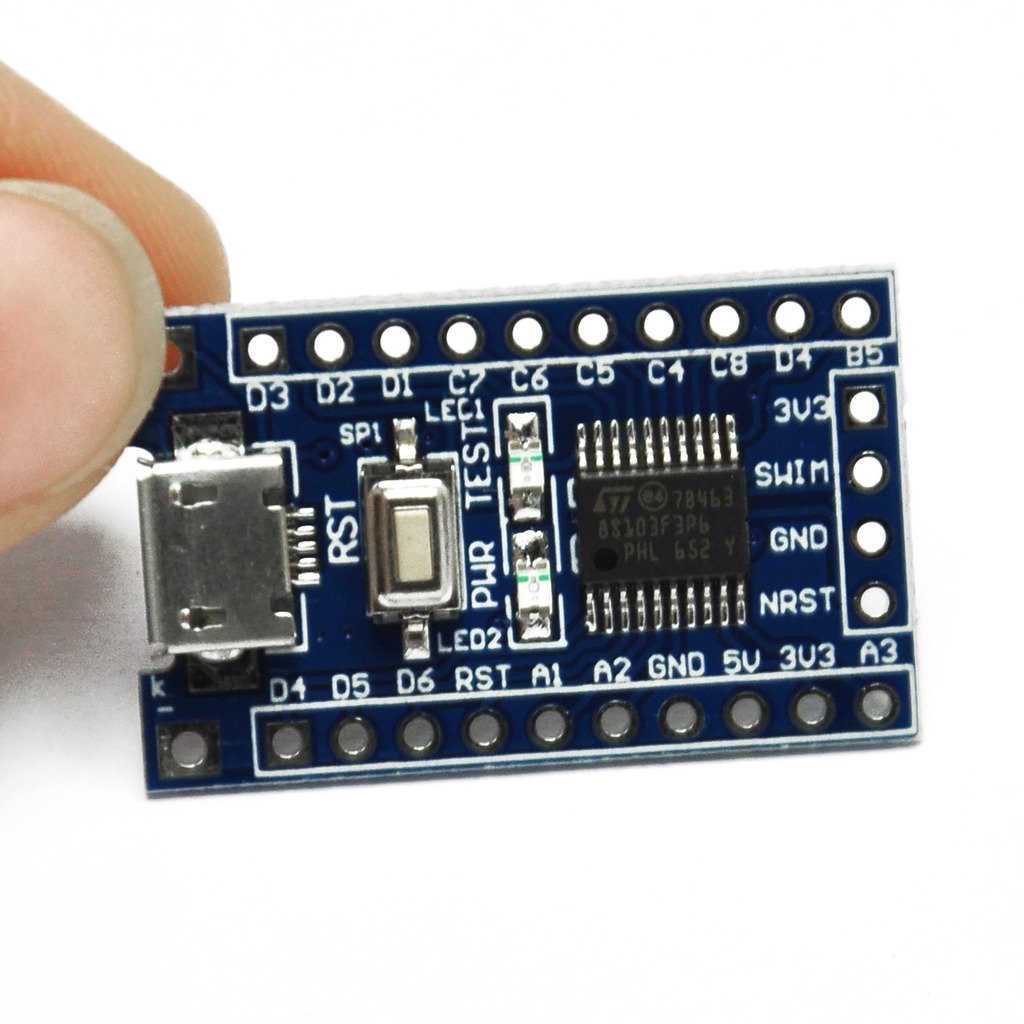 Picture of STM8S103F3P6 ARM STM8 Minimum System Development Board STM8S Development Board STM8S103F3P6 Module LED Indicator 5V 3.3V Micro USB Adapters