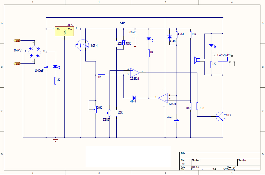 Picture of MP-5 C3H8 Sensor Propane Gas Sensor Flammable LPG Gas Sensor MP-5 Gas Sensor Semiconductor Flat Surfaced Propane Gas Sensor LPG Gas Sensor 5V 4 Pin Leads Adapters