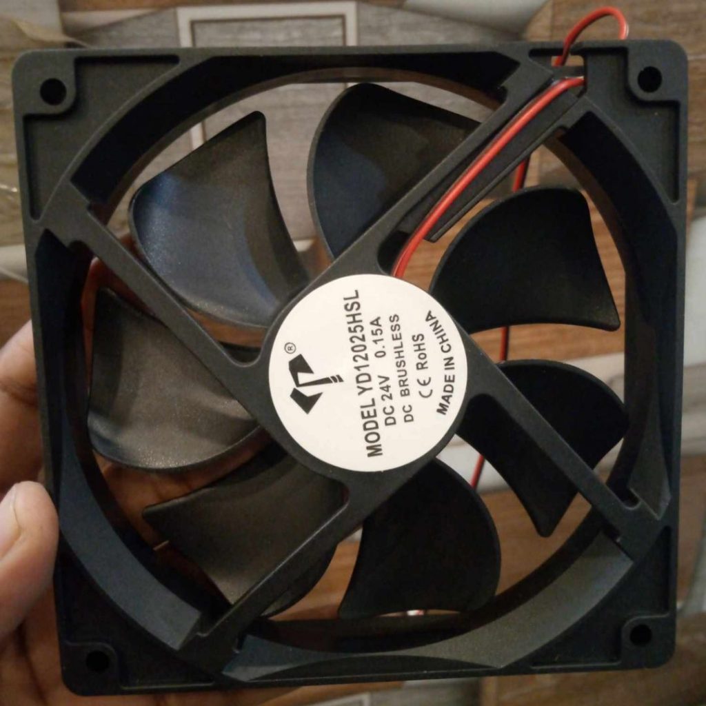 Picture of 24V 5 Inch Fan 24V Cooling Fan 5 Inch DC 24V Fan Heatsink Cooler Cooling Fan Radiator Heat Dissipation Fan With Cables DC 24V Mini Fans 5 Inch Cooling Fan