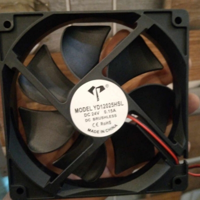 Picture of 24V 5 Inch Fan 24V Cooling Fan 5 Inch DC 24V Fan Heatsink Cooler Cooling Fan Radiator Heat Dissipation Fan With Cables DC 24V Mini Fans 5 Inch Cooling Fan