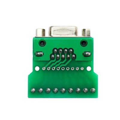 Picture of Female DB9 Breakout Board DB9 Female Connector Module DB9 Female Screw Terminal To RS232 RS485 Conversion Board 9 Pin 9 Hole DB9 Connector DB9 To Screw Terminal Adapters DB9 RS232 Connector DB9 Module Adapters