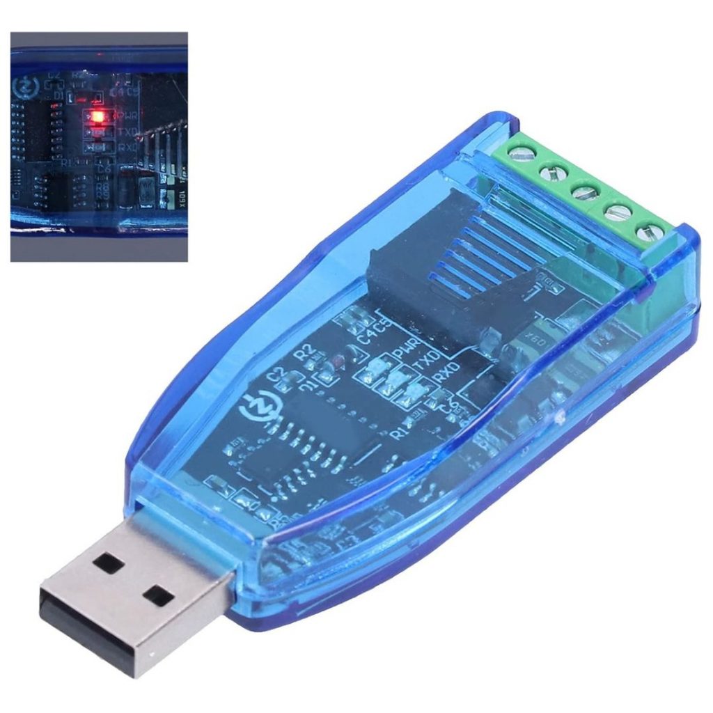 Picture of Industrial USB To RS485 Converter Upgrade Protection Converter Compatibility Standard RS-485 Connector Board Module Adapters CH340 RS485 Converter