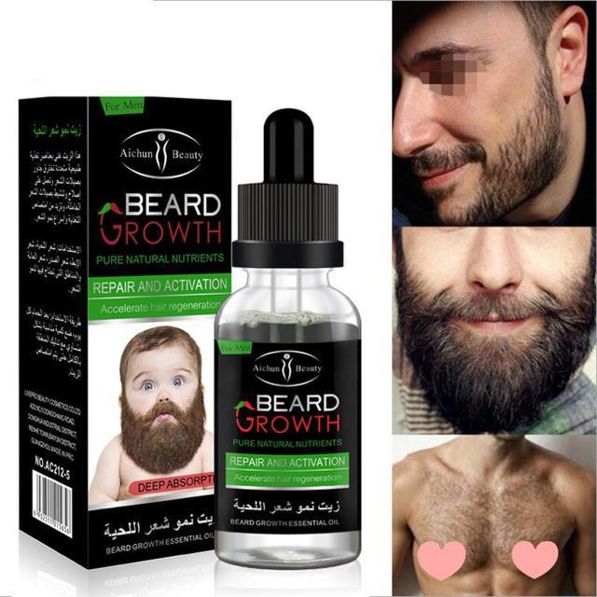 Picture of Natural Organic Beard Growth Oil for Men - 30ml