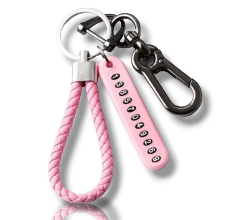 Picture of Pendant keychain Phone Number Anti-Lost Phone Number Key Ring for Car and Motorbike Key Ring for Bikers - Car - Bike - Home - Office Key Ring - Nice key Ring - key Ring