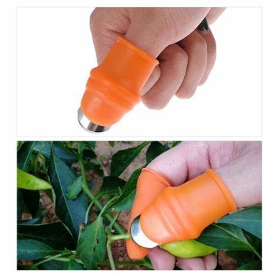 Picture of Silicone Vegetable And Fruits Thumb Cutter Finger cutter - 1 pair