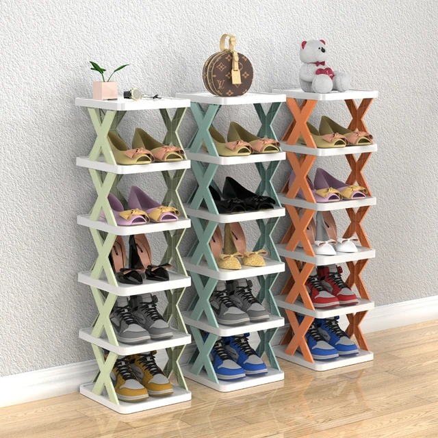 Picture of 5 Layers-New multi-functional household foldable shoe cabinet, home balcony toy foldable storage unit