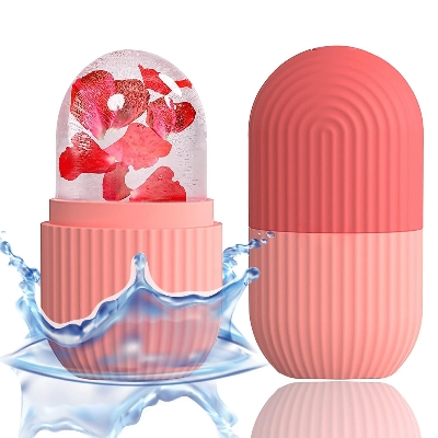 Picture of Face Beauty Massage Silicone Face Ice Cube Face Ice Cube Beauty Products Face Ice Massage Roller Capsule Face Ice Mold