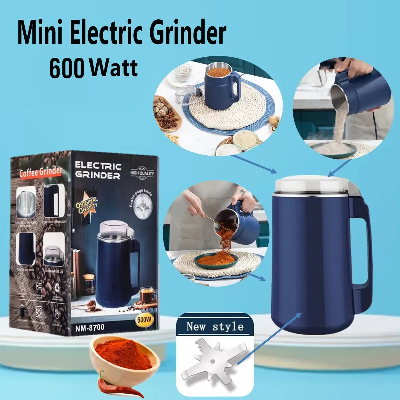 Picture of Mini Electric Coffee Beans Chopper – Superfine Powder Grinding Machine for Spices, Grains, and Beans – Efficient Kitchen Grinder Blender Tool (650 watt)