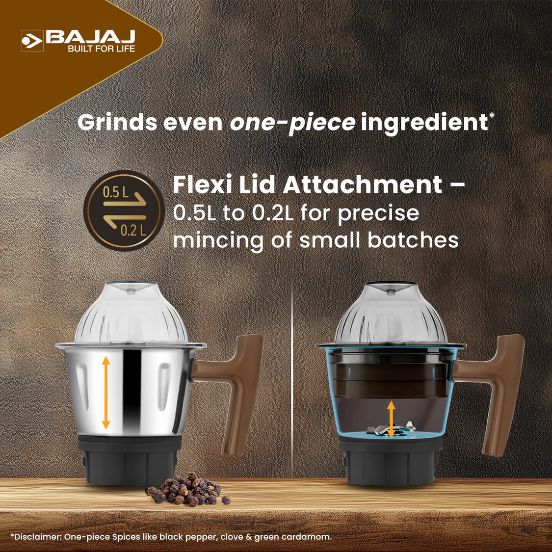Picture of Bajaj Armor Series QuadraMax 4 Jar 1000W Mixer Grinder blender Armor Series QuadraMax 