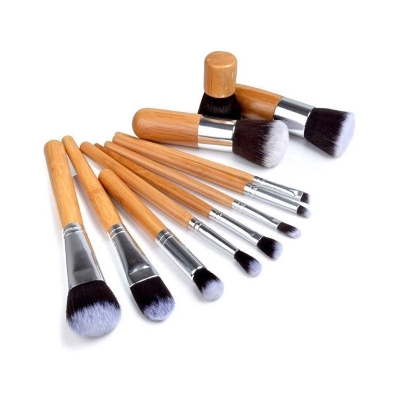 Picture of Professional Bamboo Makeup Brush Set - 11 Pcs