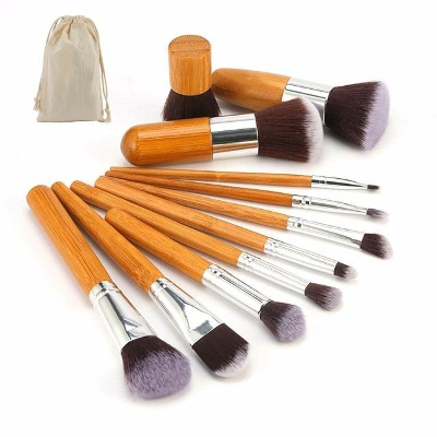 Picture of Bamboo Makeup Brush Set - 11 PCS